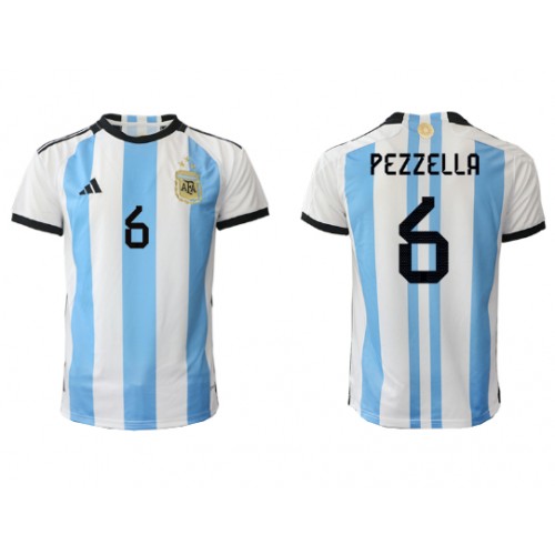 Fotballdrakt Herre Argentina German Pezzella #6 Hjemmedrakt VM 2022 Kortermet